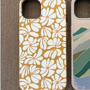 iPhone 13 floral yellow pela case